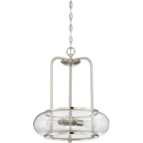Trilogy - 3 Light Large Pendant - 20 Inches high-Brushed Nickel Finish - Picture 6 of 9