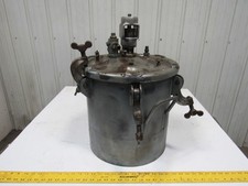 5 Gallon Galvanized Steel Pressure Pot Tank W/Agitator
