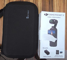 DJI Osmo Pocket 3 4K Gimbal Camera Bundle w/ Battery Handle, Case, 128GB