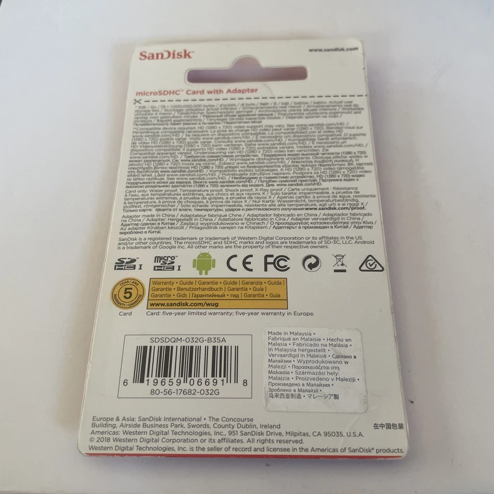 SanDisk 32GB Micro sd Card SDHC MicroSD Memory for Samsung LG Android - Image 2 of 2