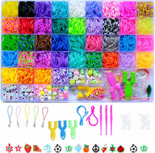 4000 Rubber Band Bracelet Kit, Loom Bracelet Making Kit for Kids,40 Color