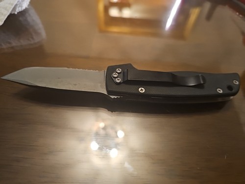 CUDA 1ST Production Run Combat Knife Camillus USA Folding Single Half Serr Blade - Picture 11 of 13