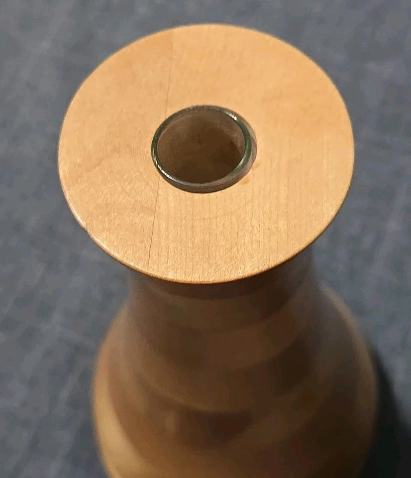 Ваза ручная работа Wxfords Alaskan береза деревянные бутоны цветок Северный полюс Аляска подпись 7 дюймов - Изображение 2 из 4