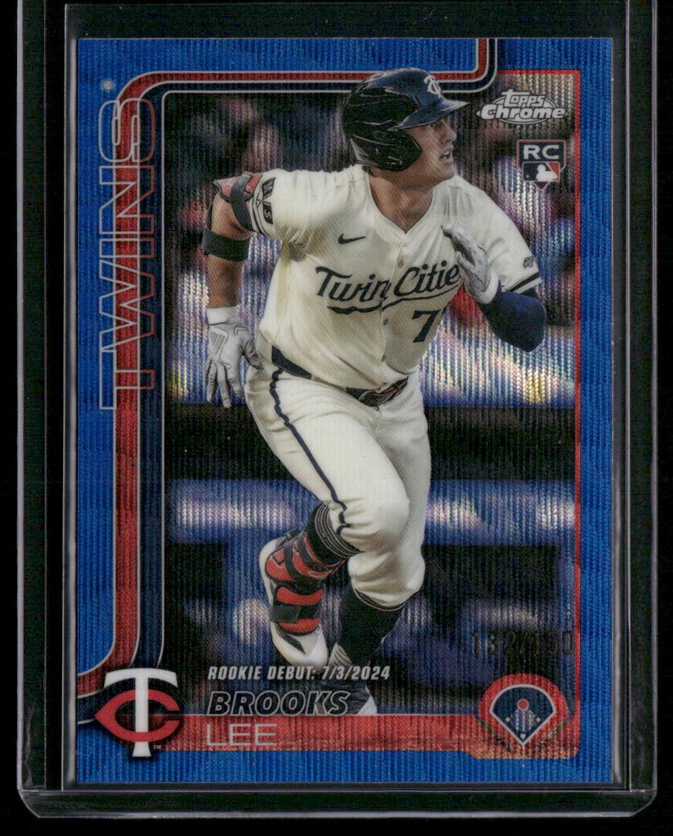 2025 Topps Chrome Update #USC6 Brooks Lee Blue Wave Refractors #/150