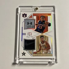 2020 National Treasures Collegiate 1/1 Dual Patch Issac Okoro And Aaron Nesmith