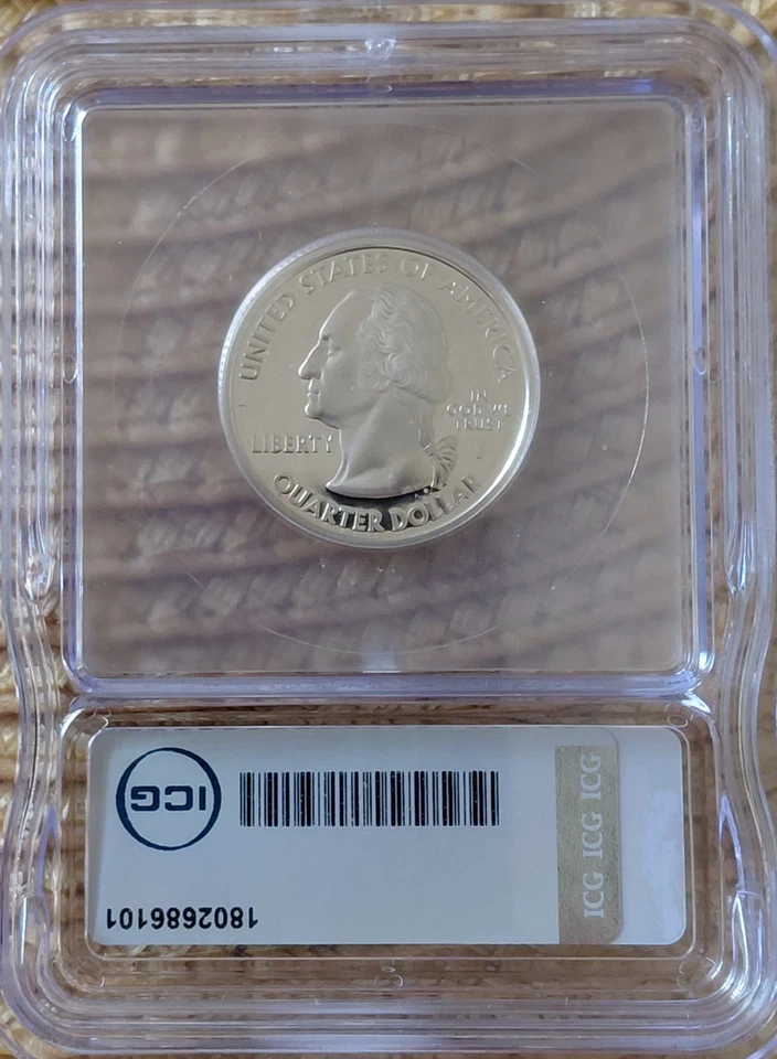 2006-S ICG DCam PR69 Silver Nebraska State Quarter Proof 25C - Image 2 of 3