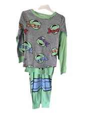 Nickelodeon Teenage Mutant Ninja Turtles Kids 4 Piece Pajama Set Size 4T NEW