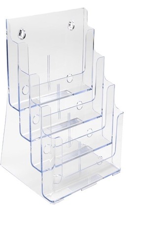 Countertop 4 Tier 4 Pocket A4 Portrait Multi-Tier Literature Holder - files - Picture 5 of 6