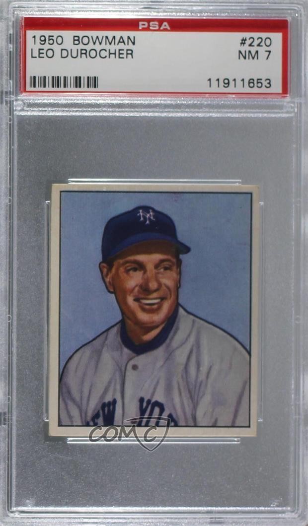 1950 Bowman Leo Durocher (Copyright) #220 PSA 7 HOF d7j