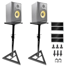AxcessAbles Studio Monitor Speaker Stands Pair. 80lb Capacity per Stand.