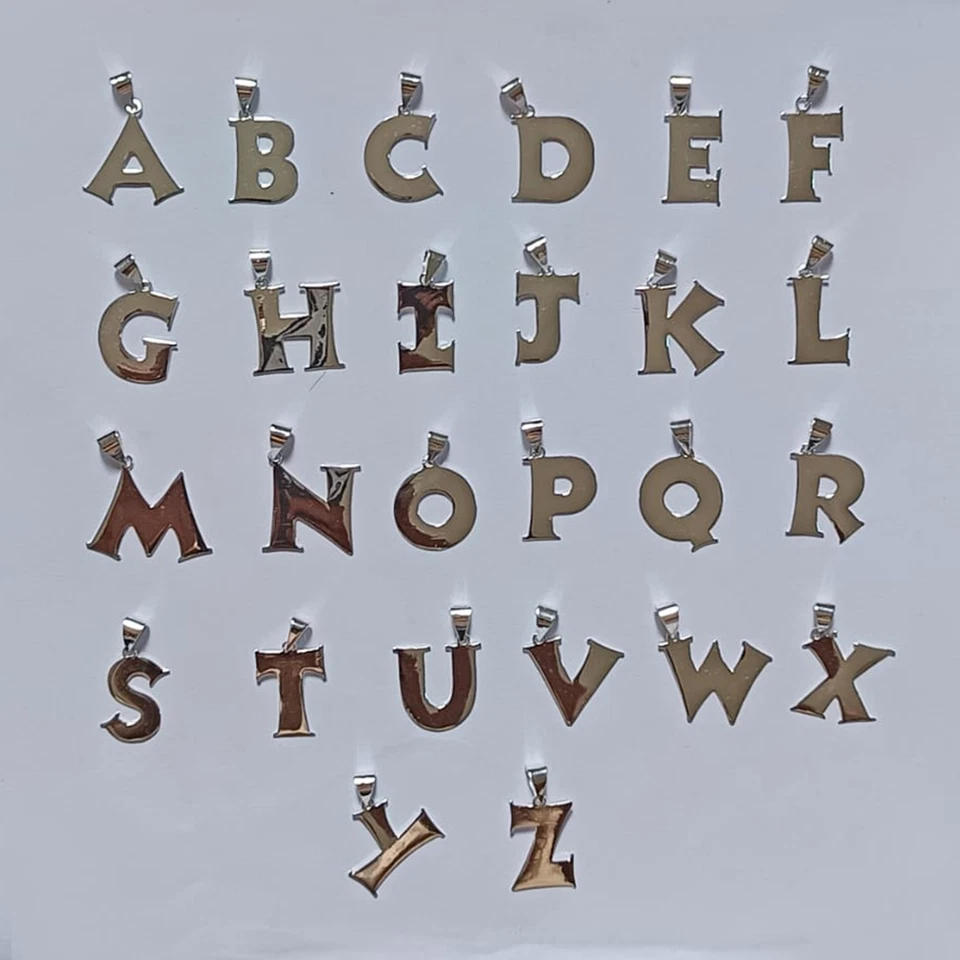 Collar con inicial D de plata de ley 925 con letras personalizadas regalo personalizado Foto 4 de 4