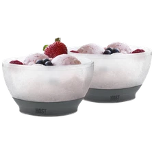 HOST Ice Cream 2-Piece Freeze Cooling Bowl Set (Gray)