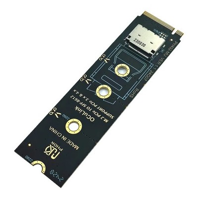 NVME to OCulink Riser Card 2230-2280 M.2 PCIeX4 M Key to SFF-8612 Female Adapter