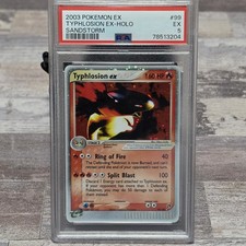 Pokemon TCG PSA 5 2003 EX Sandstorm Typhlosion ex Holo Ultra Rare 99/100 on eBay
