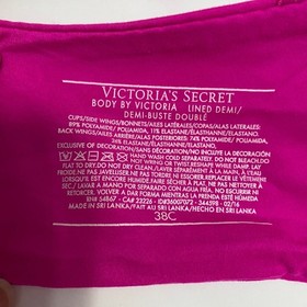 Victoria's Secret Lace Bra and Panty Set Pink  Padded Underwire Cheeky Lingerie