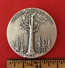 1972 SEQUOIA: National Parks Centennial: .999 Pure Silver Medal, Mint, 32g. Bear