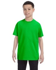 2 Pack Of Gildan G500B Youth Solid Heavy Cotton Tee Plain Blank Casual T-Shirt