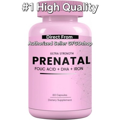 Prenatal Folic Acid Capsules Supplement DHA Iron Multivitamin Multimineral