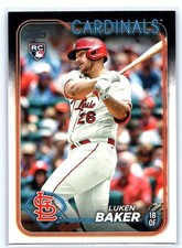 2024 Topps #207 Luken Baker RC - St. Louis Cardinals