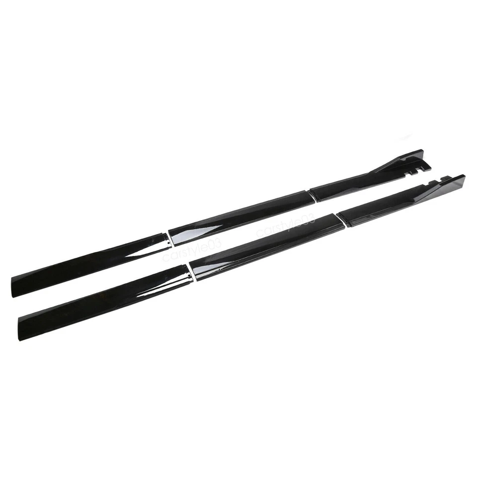 Glossy 86.6" Side Skirts + Rear Bumper Diffuser For Mercedes-Benz S420 S550 S600 - Image 2 of 4