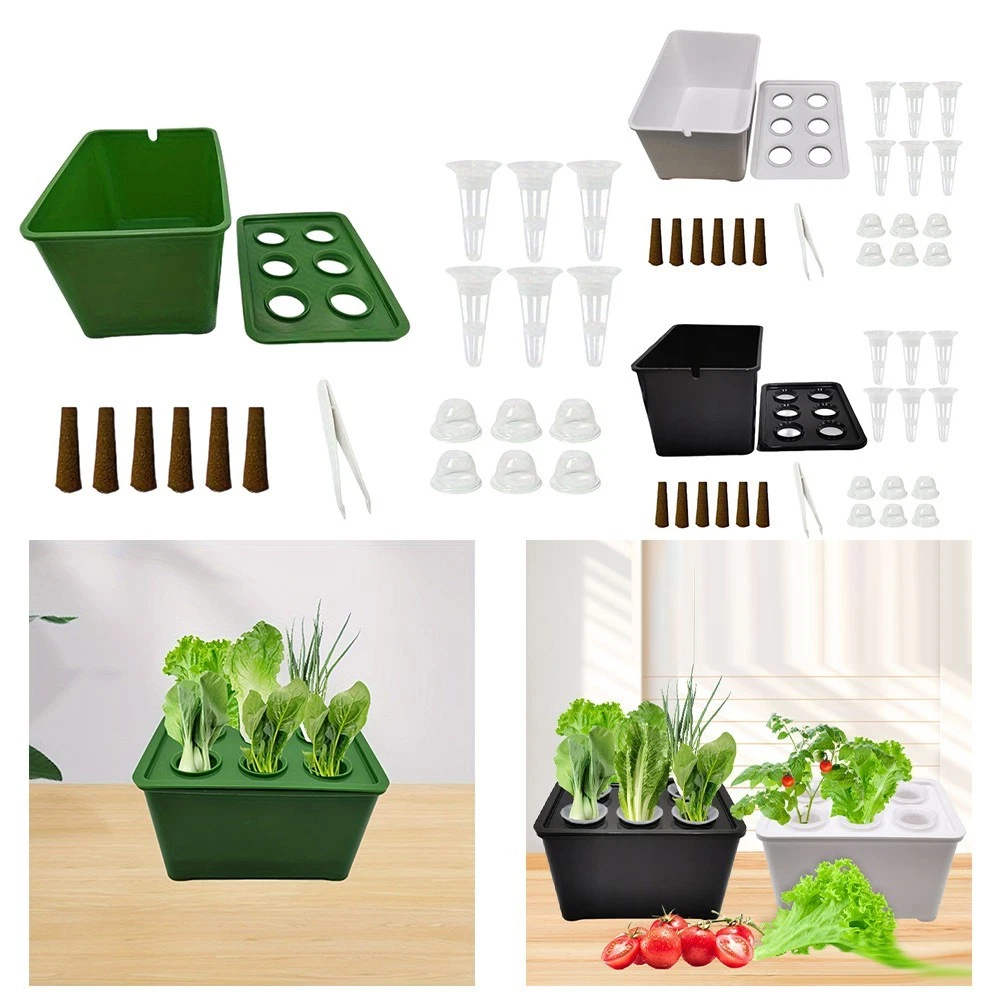 ZEONHEI 50 Vasi a rete Idroponica in plastica, Cestino per Piante Idroponiche, per giardino, balcone, cultura, colore nero, 8 x 6 x 5 cm
