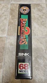 Baseball Stars 2 Neo Geo AES US Version Dog Tag and Case