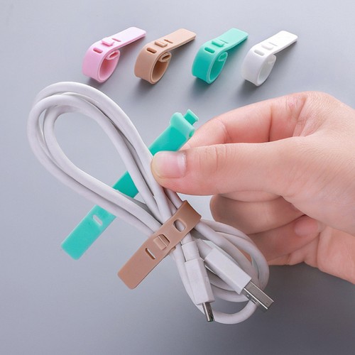 16 Pcs Silicone Snap-type Data Cable Organizer Earphone Fixer Holder Storage - 第 10/12 張圖片
