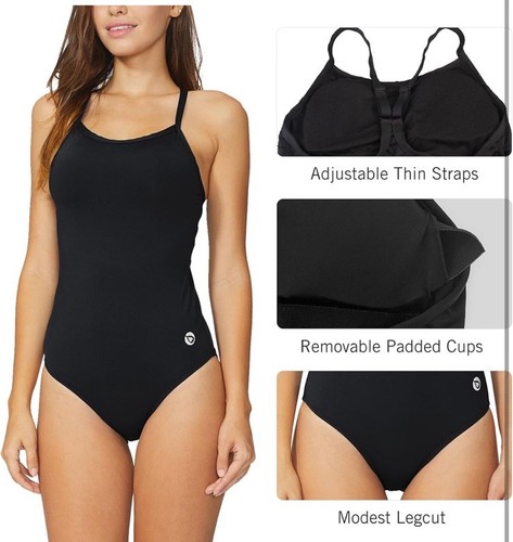 BALEAF Damen Sport Training verstellbarer Träger Einteiler Badeanzug - XXL (42) - Bild 3 von 5