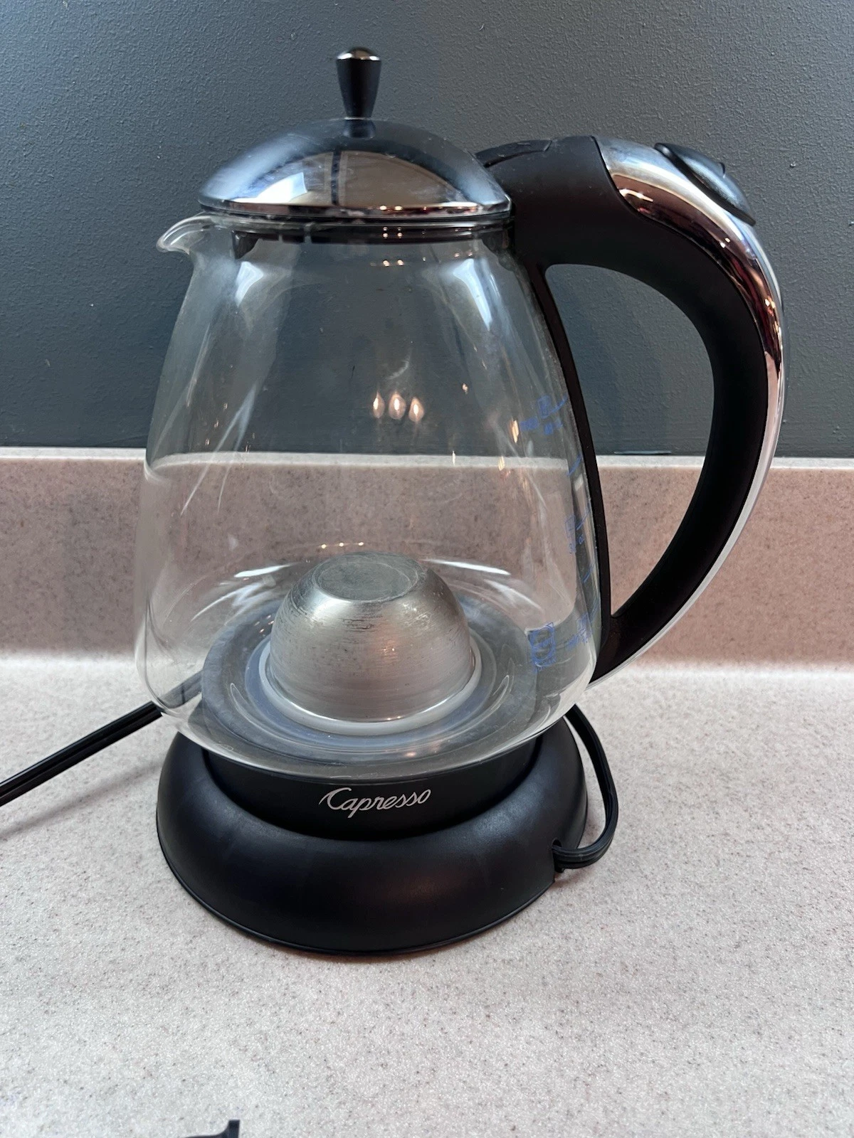 Capresso 259 H2O Plus Glass Water Kettle, Polished Chrome Williams Sonoma