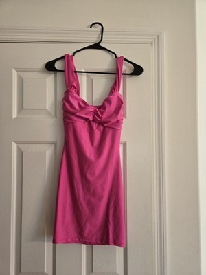 NWT Windsor Hot Pink Off the Shoulder Mini Dress Small 