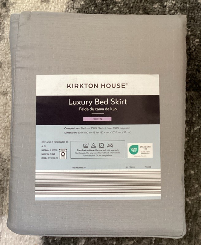 NEW Kirkton House Luxury Bed Skirt Queen Sz Light Green