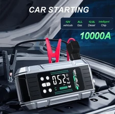  10000A Car Battery Jump Starter(for All Gas or up to 12L Diesel) Very Powerful