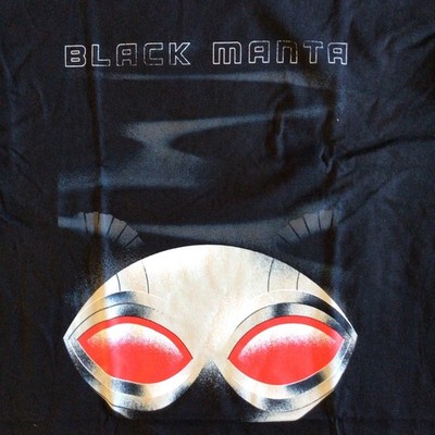 NEW DC Comics Aquaman And The Lost Kingdom Black Manta Red Helmet T-Shirt Size M