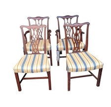 Hickory Chair Co Set Of 4 Dining Room Chairs ...