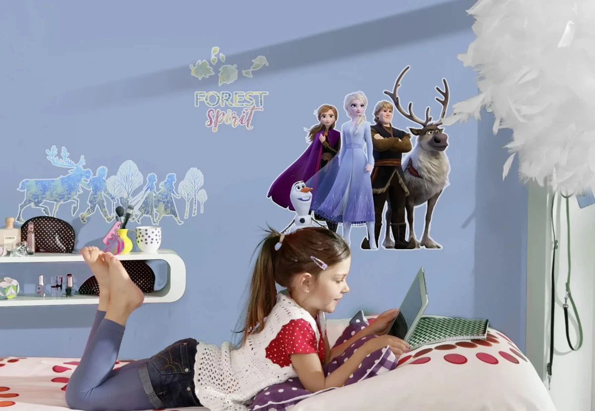 Frozen Pared Pegatinas Muebles Calcomanías 61 Piezas Set 50x70cm Disney Ana Elsa