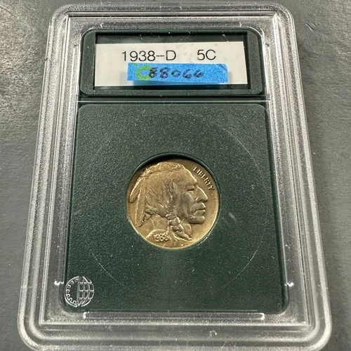 1938-D/D 5C Buffalo Nickel (88066)