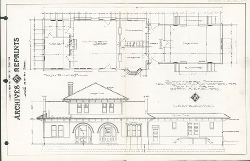 Vtg Lot NY Ontario Western Railroad Ephemera Photo Article Postcard Blueprints - Picture 5 of 9