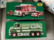 Hess 2024 Fire Truck & 2023 Police Truck & Cruiser. Brand New  FREE SHIPPING