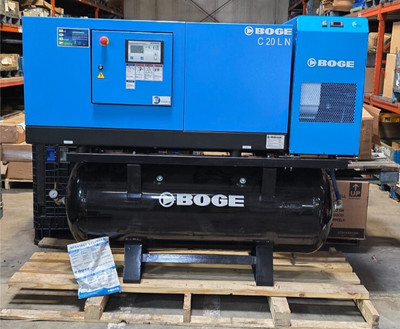 Boge C 20 LN 20hp Rotary Screw Compressor Refrigerated Air Dryer DS 75-2 N 230V