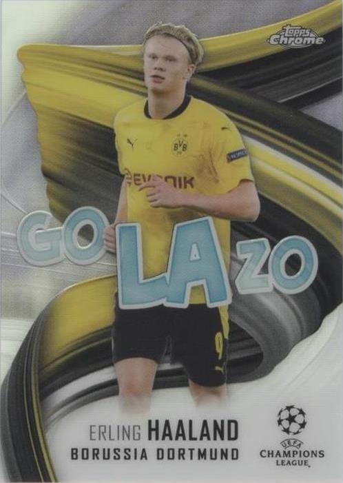 2020-21 Topps Chrome UCL Erling Haaland #GOL-EH - 1 of 1