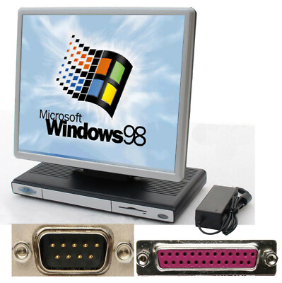 NICE MINT COMPUTER WITH RS-232 SERIAL LPT PARALLEL WINDOWS 98 + MS-DOS