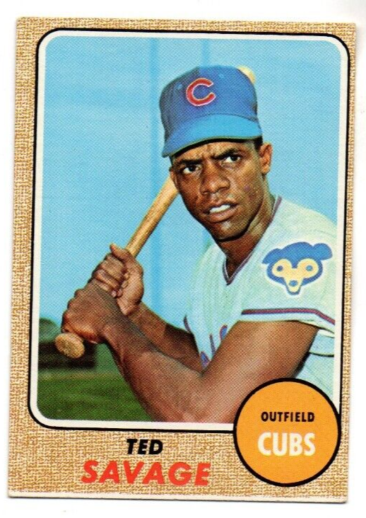 1968 Milton Bradley #119 TED SAVAGE VG-VGEX YELLOW BACK TOPPS