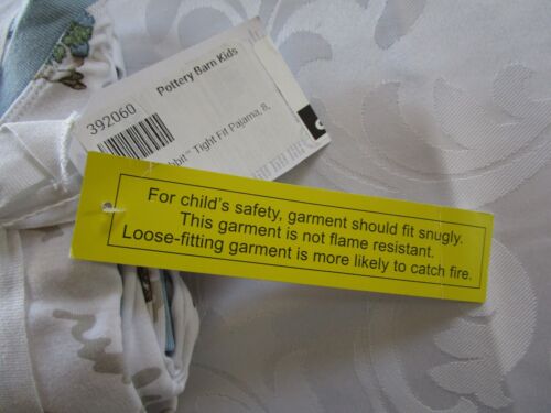 Pottery Barn Kids Peter Rabbit Pajama 2 Piece Size 8 White #9600V - Picture 4 of 6