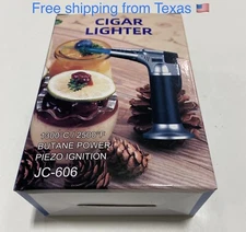 REFILLABLE JET LIGHTER TORCH LIGHTER WINDPROOF ADJUSTABLE FLAME CIGAR LIGHTER US