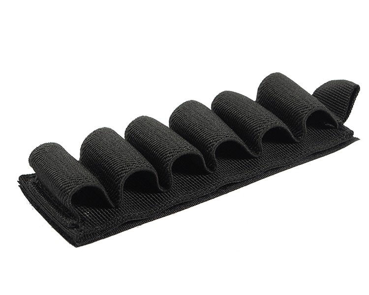 4x Tactical 6 Rounds Shot Gun Shell Holder Ammo Cartridge Pouch Holster ...