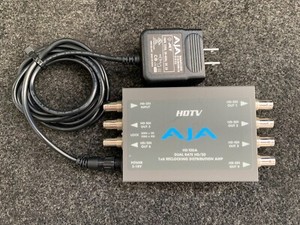AJA HD10DA Distribution Amplifier  Re-Clocking Six Outputs