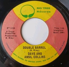 Dave And Ansil Collins - Double Barrel Vinyl 45 - 1970 Big Tree Records