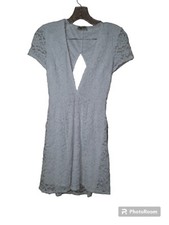 Show Me Your Mumu White Lace Dress Small Low Front Open Back