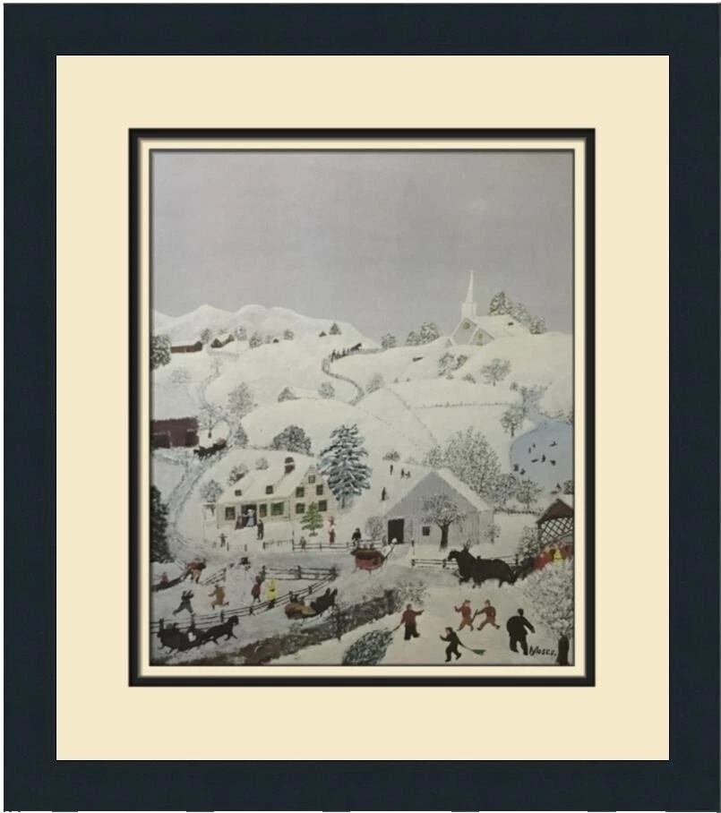 Folk Art Paper Christmas Art Prints