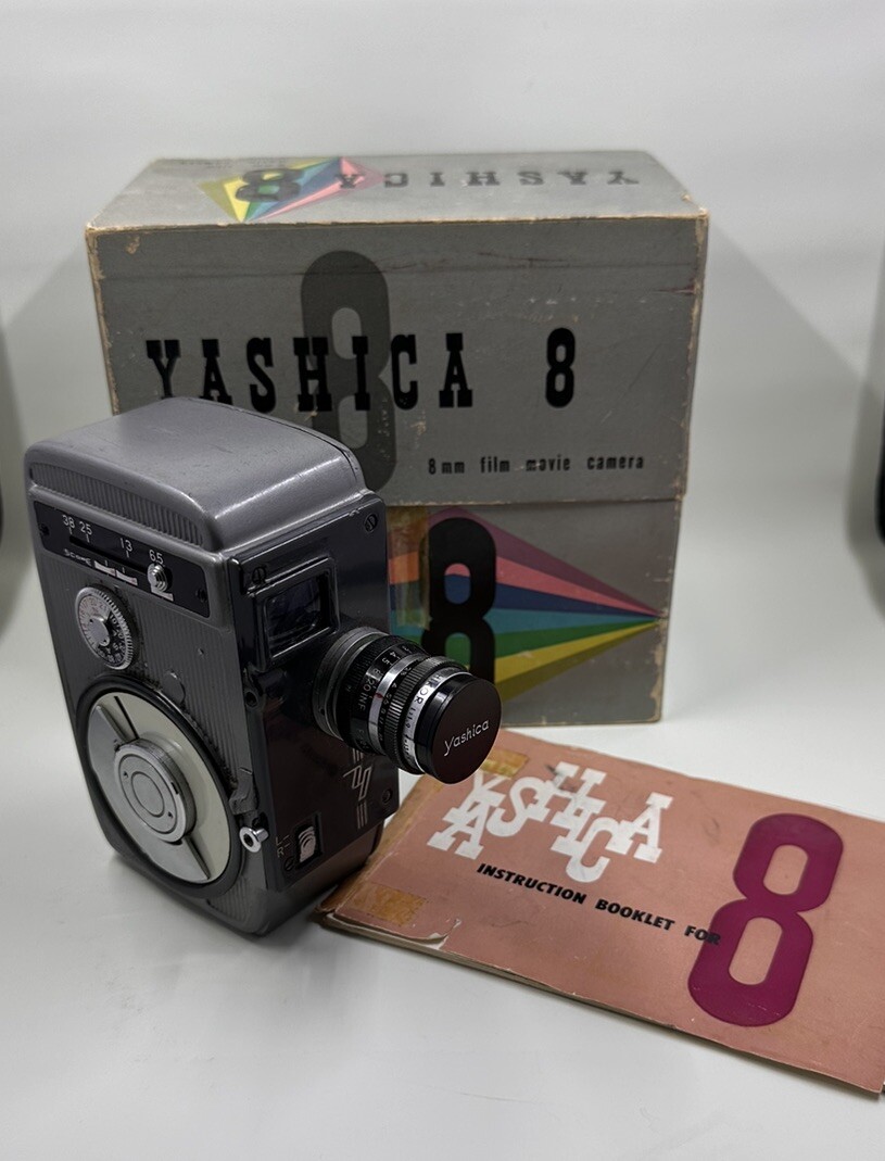 Yashica 8mm Film Movie Camera F=13mm 1:1.9 - Original Box And